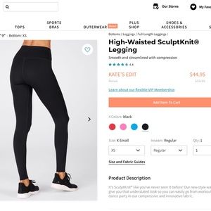 High-Waisted SculptKnit Legging